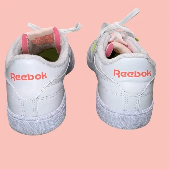REEBOK Club C 85 - White Orange Flare (Women's 10) - Picture 2 of 12